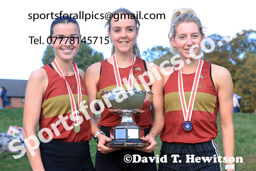 Senior Womens 2025 National Cross Country Relays, Berry Hill Park, Mansfield. Photo: David T. Hewitson/Sports for All Pics
